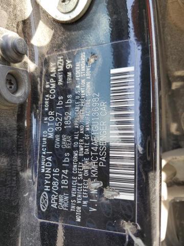 2016 HYUNDAI ACCENT SE KMHCT4AE1GU136982