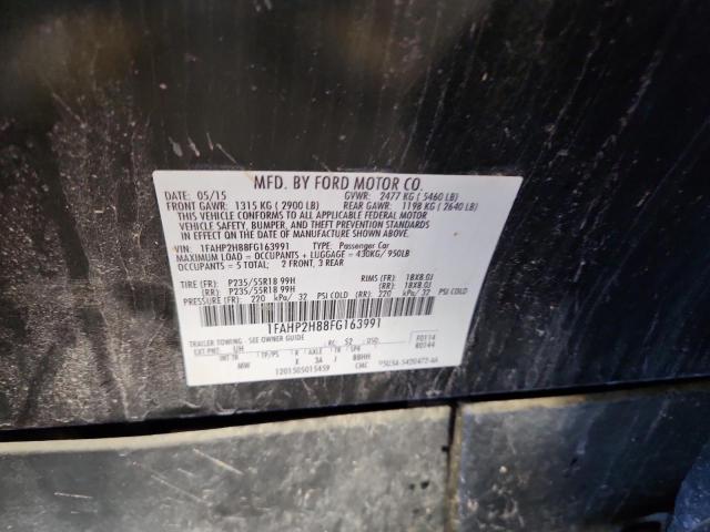 2015 FORD TAURUS SEL 1FAHP2H88FG163991