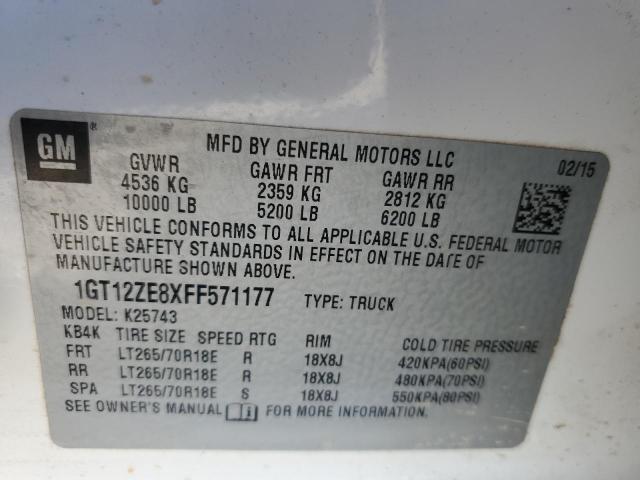 2015 GMC SIERRA K25 1GT12ZE8XFF571177