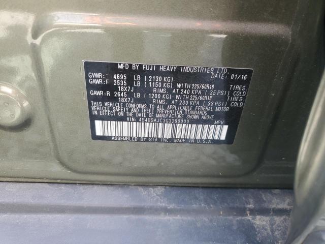 2016 SUBARU OUTBACK 2. - 4S4BSAJC3G3290000