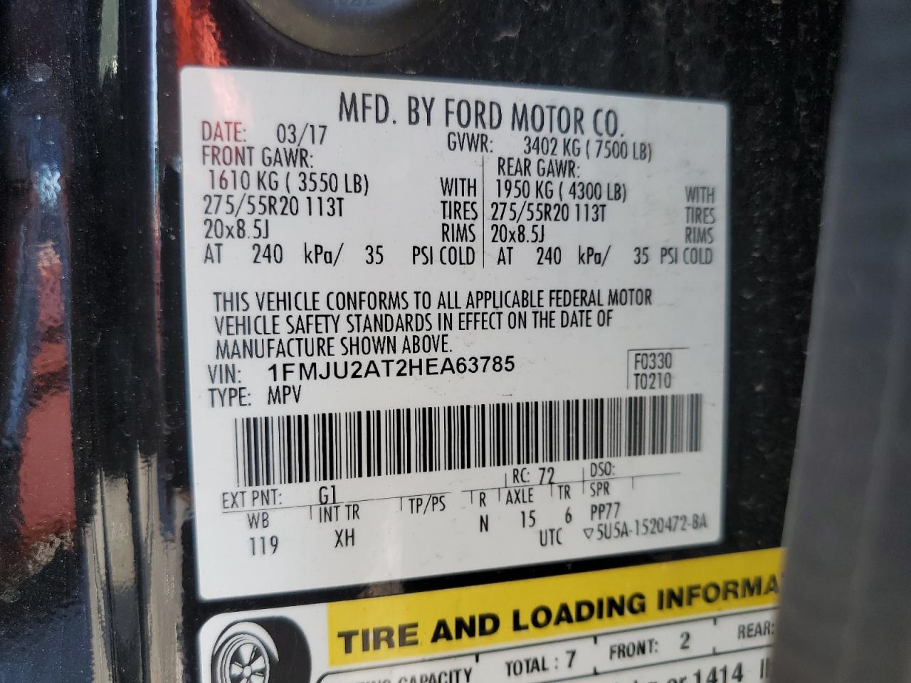 FORD EXPEDITION LIMITED