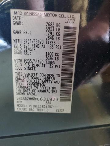 2013 NISSAN PATHFINDER #3230456632