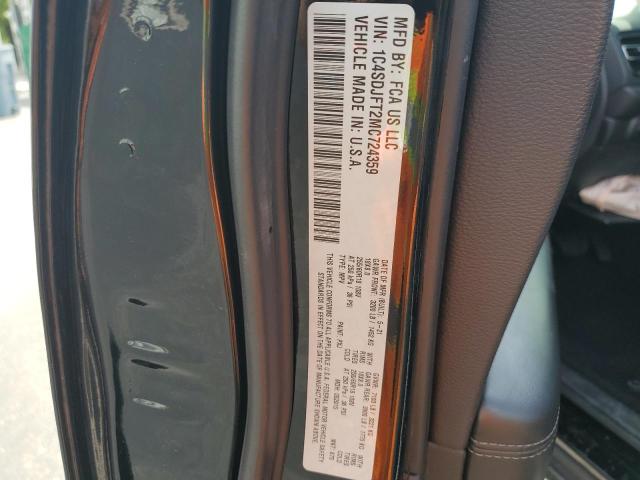 2021 DODGE DURANGO PU 1C4SDJFT2MC724359