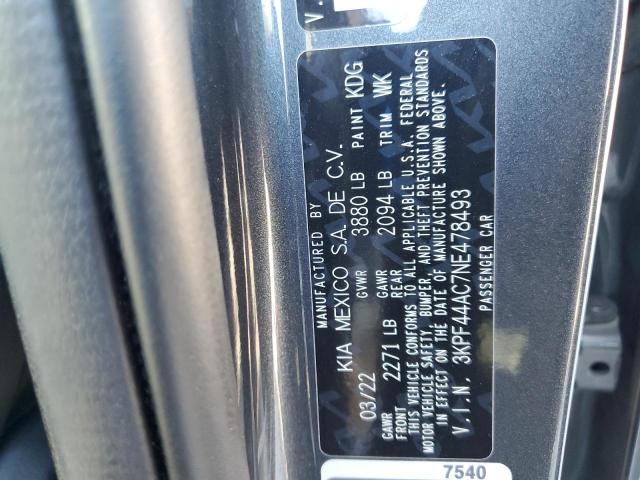 2022 KIA FORTE GT #3280703389