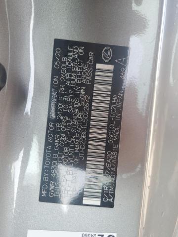 2020 LEXUS RC 350 JTHDZ5BC1L5022672