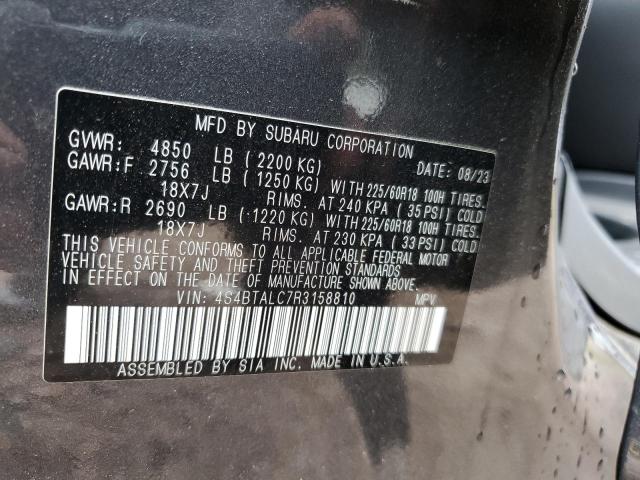 2024 SUBARU OUTBACK ON 4S4BTALC7R3158810