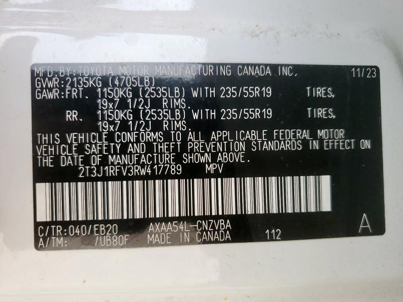 2024 TOYOTA RAV4 ADVEN 2T3J1RFV3RW417789