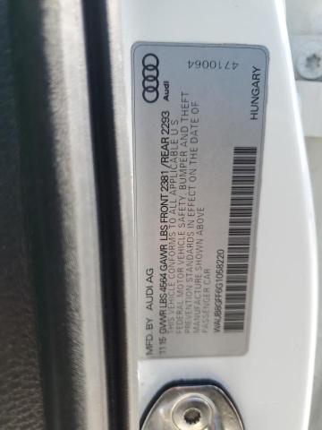 2016 AUDI A3 PREMIUM WAUB8GFF6G1058220