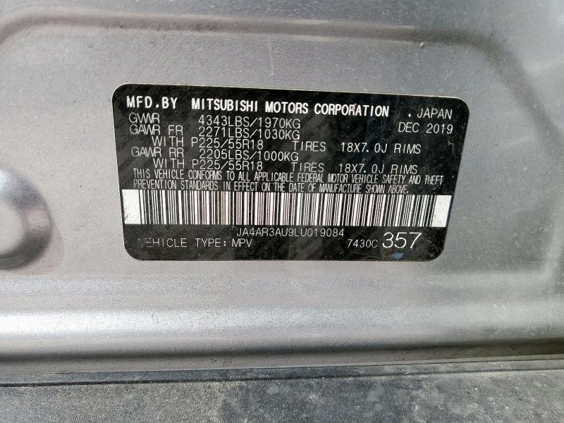 2020 MITSUBISHI OUTLANDER JA4AR3AU9LU019084