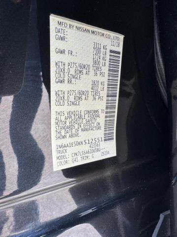 2019 NISSAN TITAN SV 1N6AA1E50KN512551