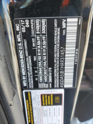 2017 MERCEDES-BENZ GLE 350 - 4JGDA5JB1HA931457