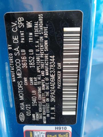 2021 KIA RIO LX 3KPA24AD6ME378344