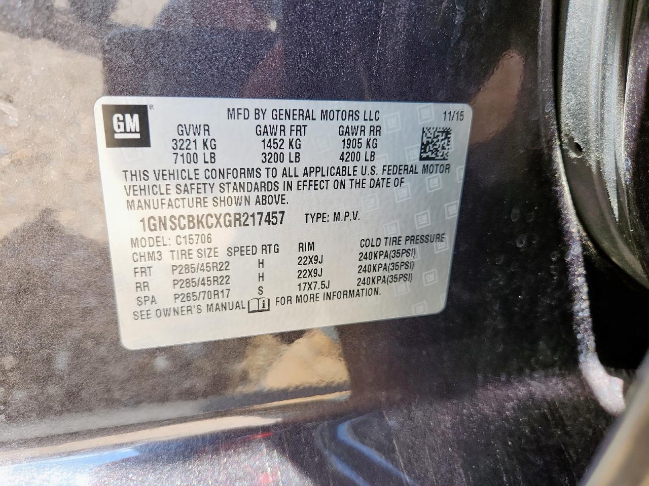 CHEVROLET TAHOE C1500 LT