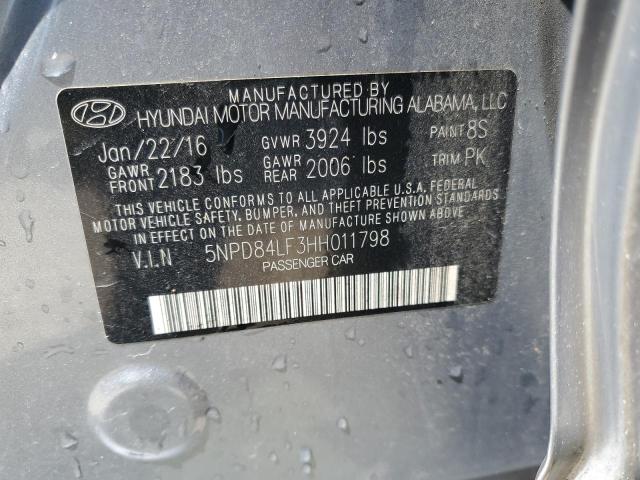 2017 HYUNDAI ELANTRA SE 5NPD84LF3HH011798