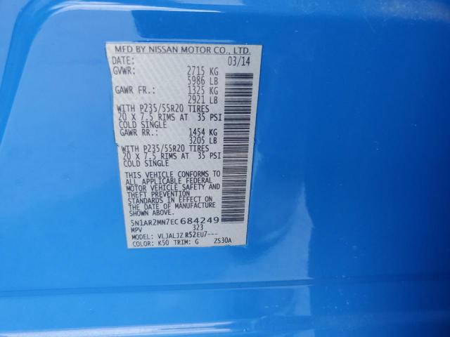 2014 NISSAN PATHFINDER S #3292490696