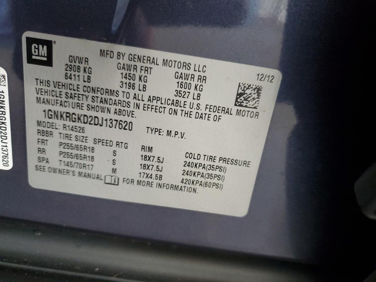 CHEVROLET TRAVERSE LT