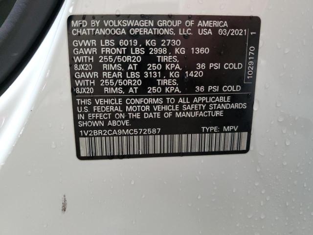 2021 VOLKSWAGEN ATLAS SEL #3305506062