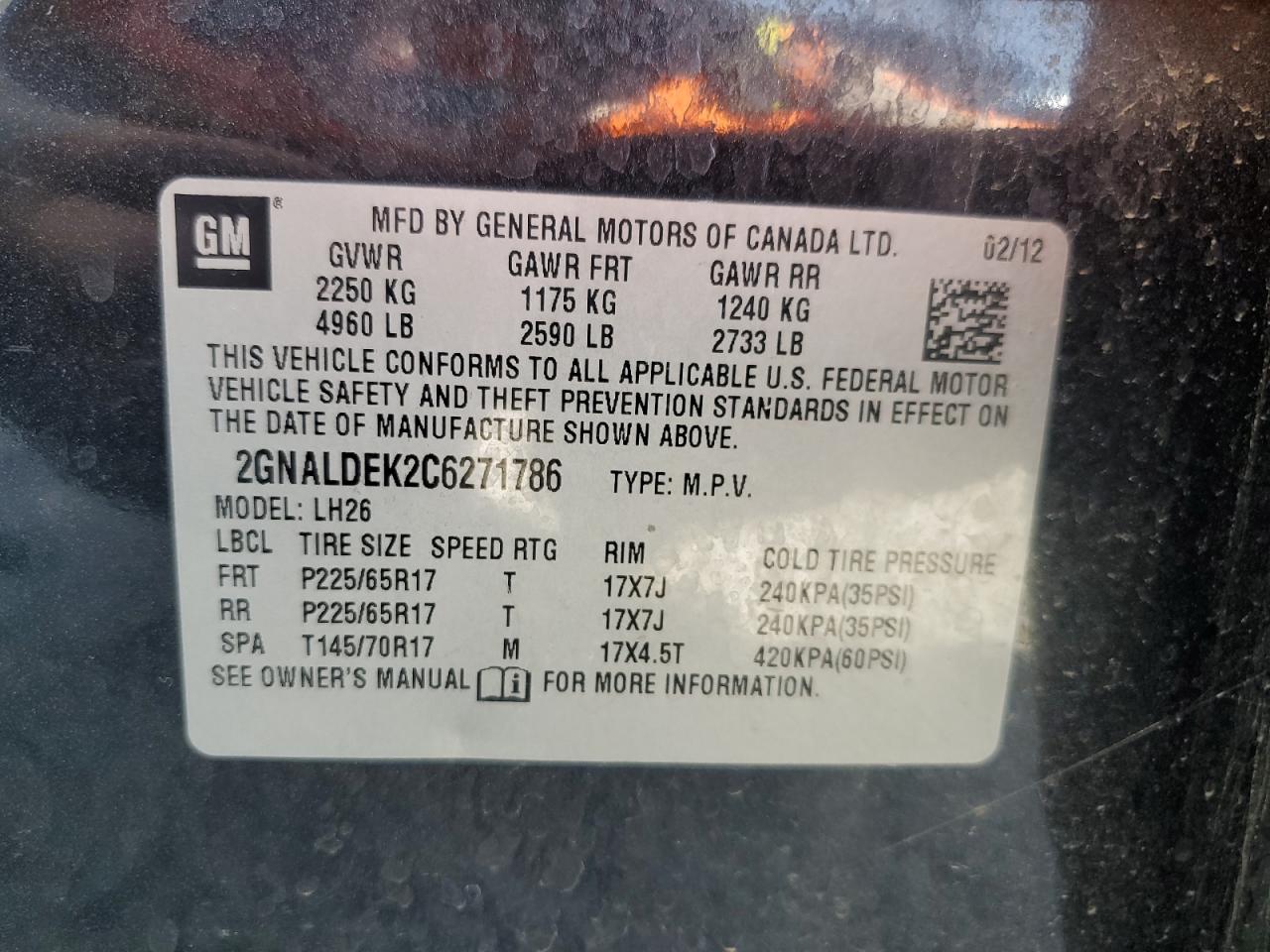 CHEVROLET EQUINOX LT