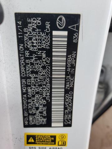 2015 LEXUS CT 200 JTHKD5BH9F2222142