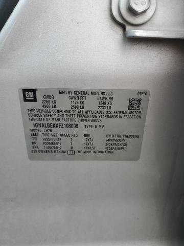 2015 CHEVROLET EQUINOX LT - 1GNALBEKXFZ108008