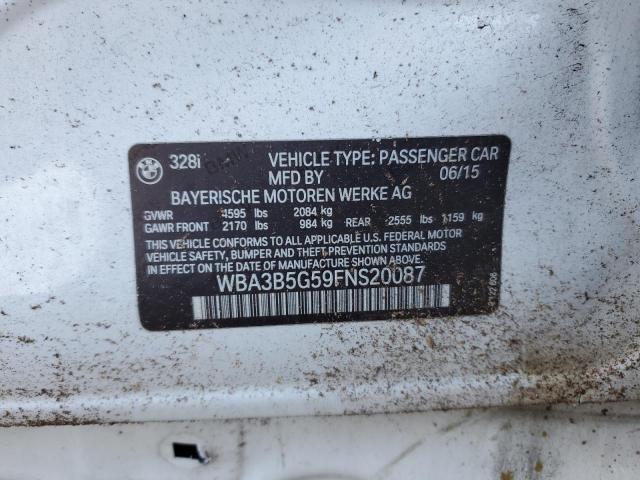 2015 BMW 328 XI SULEV WBA3B5G59FNS20087
