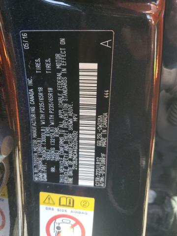 2016 LEXUS RX 350 BASE 2T2BZMCA4GC034092