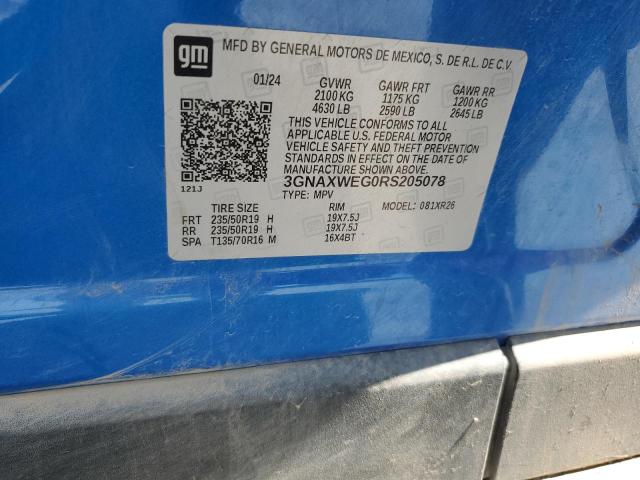 2024 CHEVROLET EQUINOX RS - 3GNAXWEG0RS205078