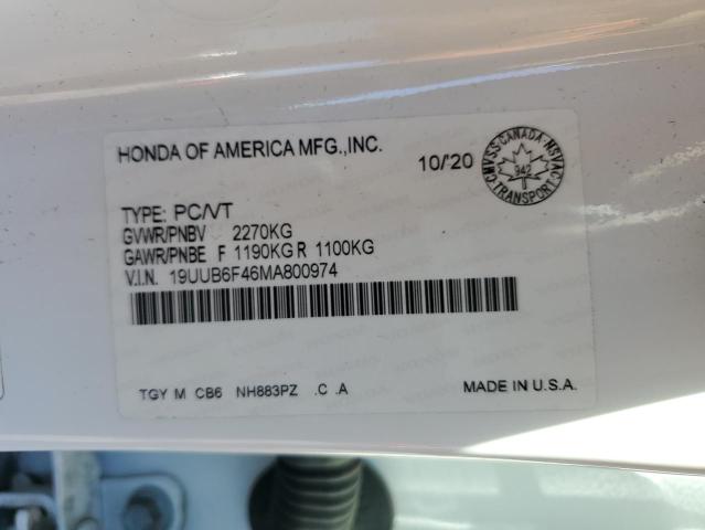 2021 ACURA TLX TECHNO - 19UUB6F46MA800974