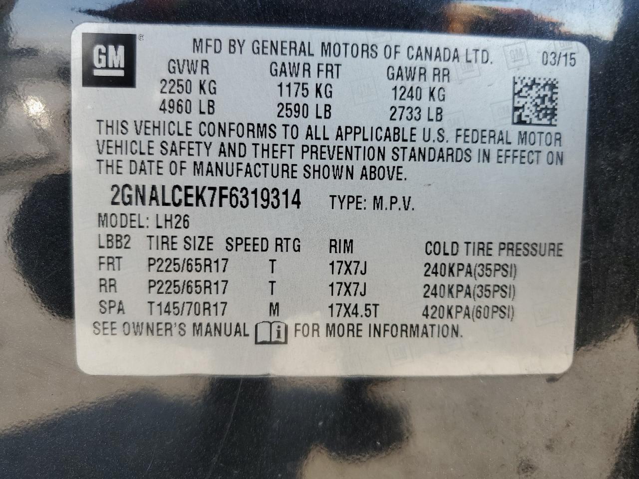 CHEVROLET EQUINOX LT