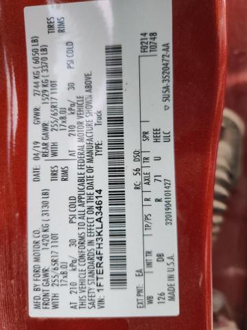 2019 FORD RANGER XL - 1FTER4FH3KLA34614