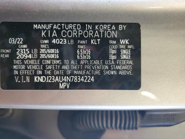 2022 KIA SOUL LX KNDJ23AU4N7834224