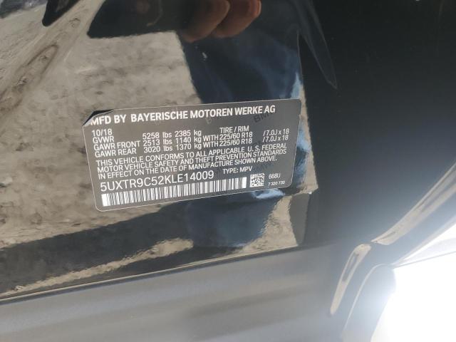 2019 BMW X3 XDRIVE30I 5UXTR9C52KLE14009