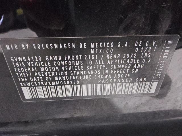 2021 VOLKSWAGEN JETTA S 3VWC57BUXMM039279