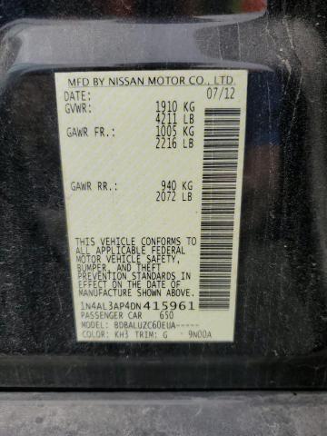 2013 NISSAN ALTIMA 2.5 - 1N4AL3AP4DN415961