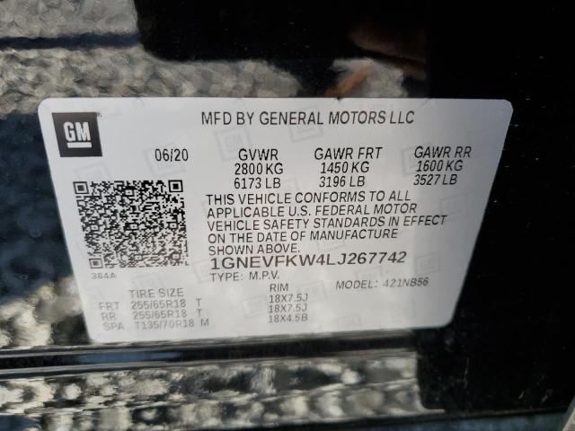 2020 CHEVROLET TRAVERSE L 1GNEVFKW4LJ267742