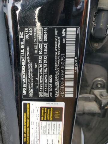 2017 MERCEDES-BENZ GLE COUPE 63 AMG-S 4JGED7FB8HA050951