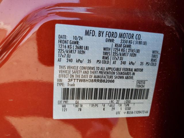 2024 FORD MAVERICK X 3FTTW8H38RRB82066