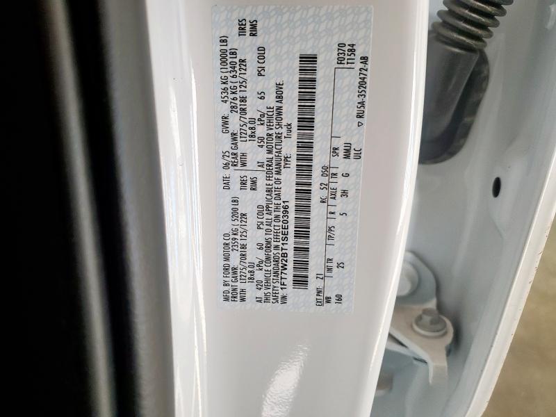 2025 FORD F250 SUPER 1FT7W2BT1SEE03961