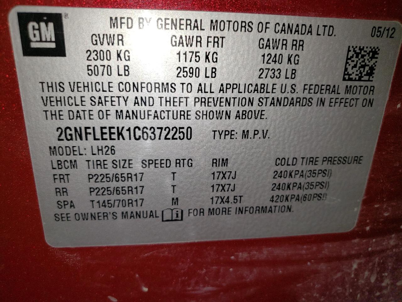 CHEVROLET EQUINOX LT