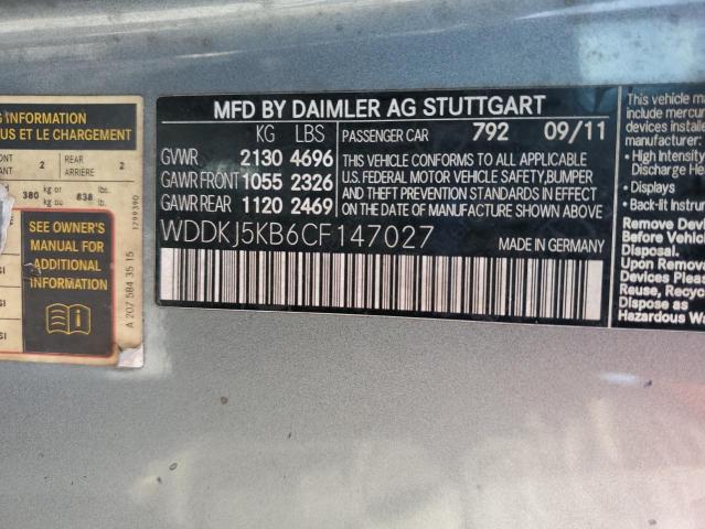 2012 MERCEDES-BENZ E 350 - WDDKJ5KB6CF147027