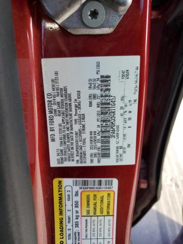 2016 FORD FUSION SE 3FA6P0HD3GR110487