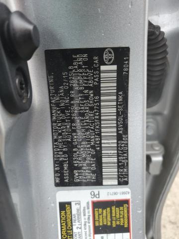 2015 TOYOTA CAMRY LE 4T4BF1FK5FR477516