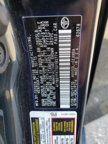 2016 TOYOTA CAMRY HYBR 4T1BD1FK7GU182774