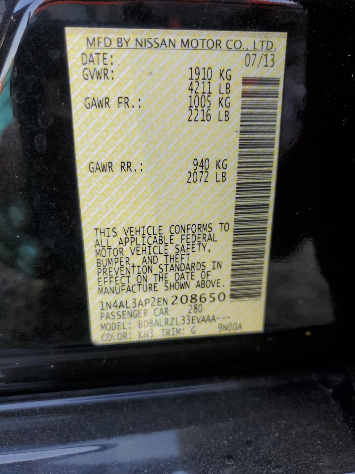 Lot #3247721229 2014 NISSAN ALTIMA 2.5