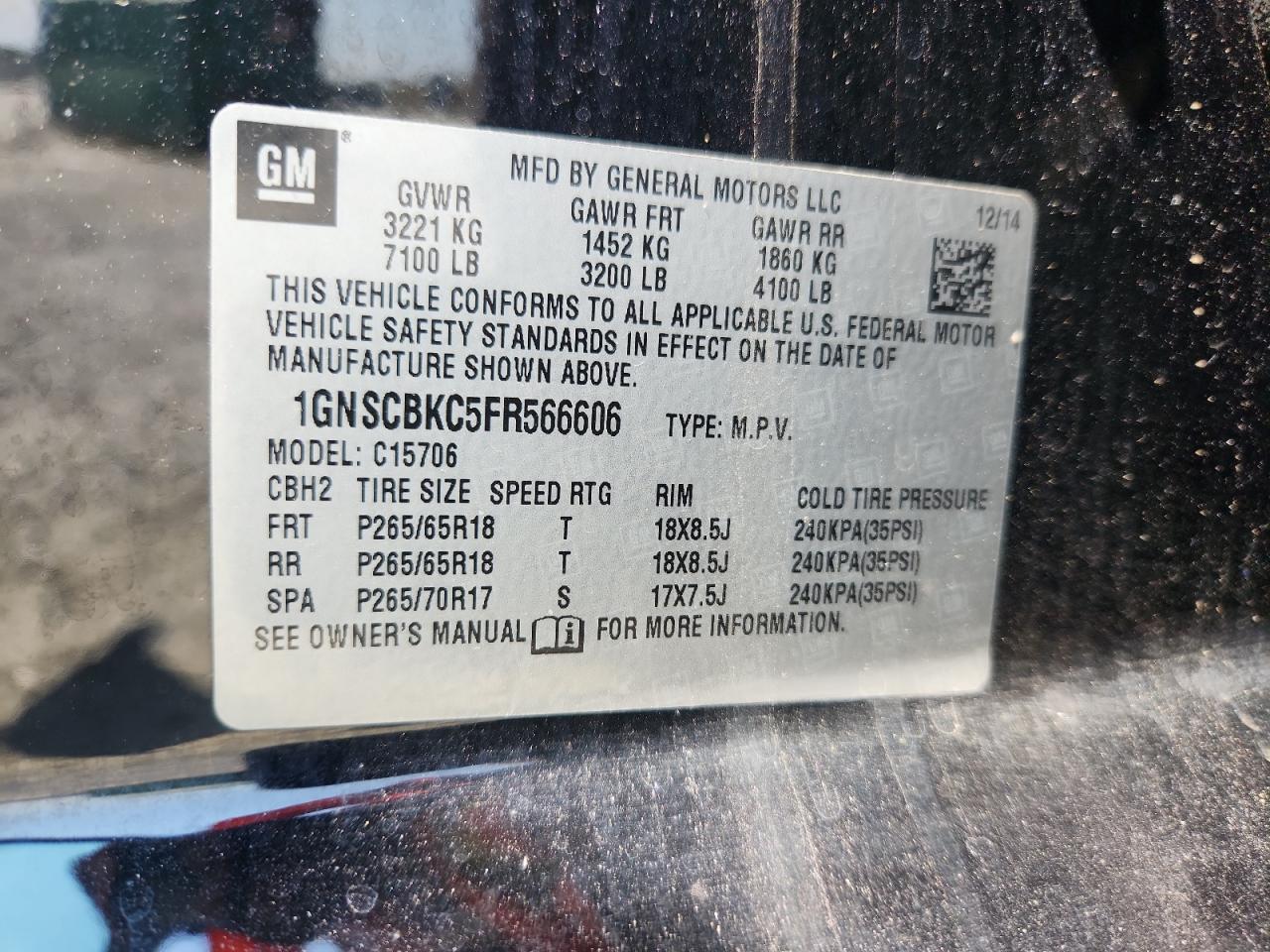 CHEVROLET TAHOE C1500 LT