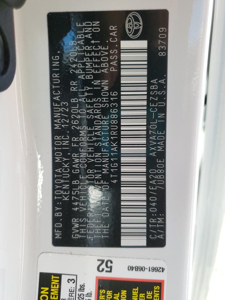 TOYOTA CAMRY SE NIGHT SHADE