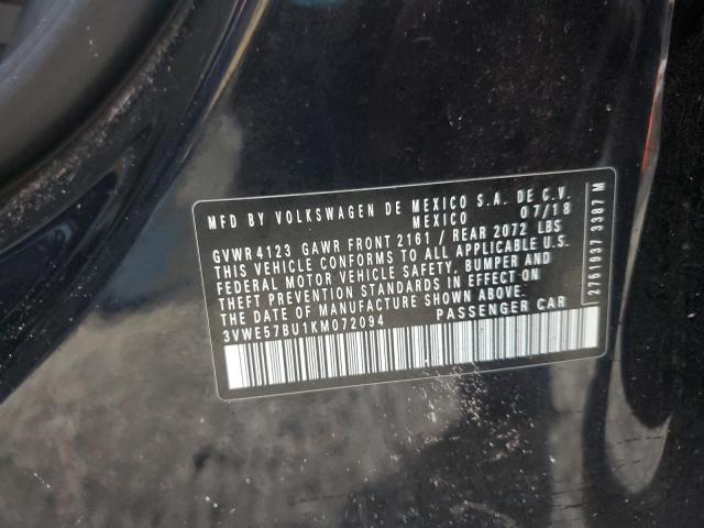 2019 VOLKSWAGEN JETTA SEL - 3VWE57BU1KM072094