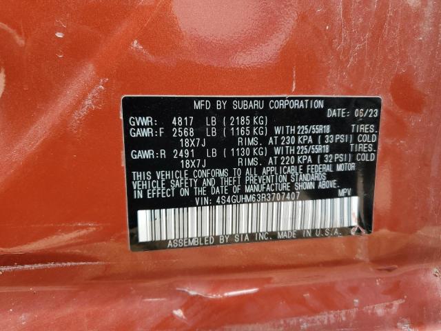 2024 SUBARU CROSSTREK 4S4GUHM63R3707407