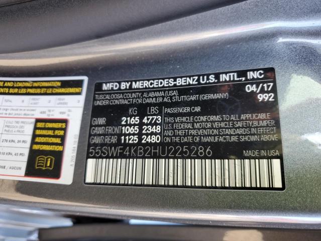 2017 MERCEDES-BENZ C 300 4MATIC 55SWF4KB2HU225286