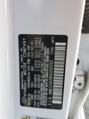 2017 HYUNDAI TUCSON LIM KM8J33A28HU293563